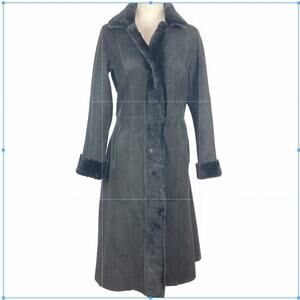 HiSO Canada Genuine Sherpa Sheepskin/Fur Reversible Coat with Belt - $3,500.